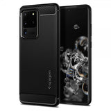 Spigen Samsung Galaxy S20 Ultra Deksel Rugged Armor Matte Black