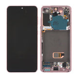 Samsung Samsung Galaxy S21 5G LCD Skjerm med LCD Display - Rosa