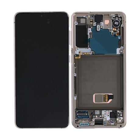 Samsung Samsung Galaxy S21 5G Skjerm med LCD Display & Kamera Original - Fiolett
