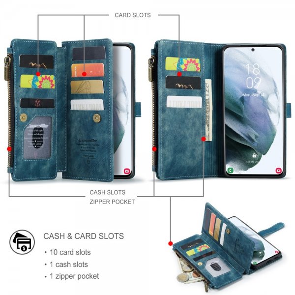 CaseMe Samsung Galaxy S21 FE Etui C30 Series Petrol