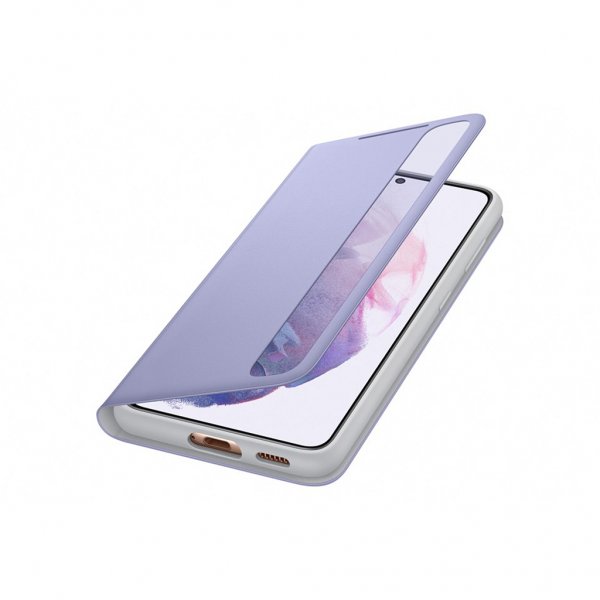 Samsung Original Galaxy S21 Etui Smart Clear View Cover Violet