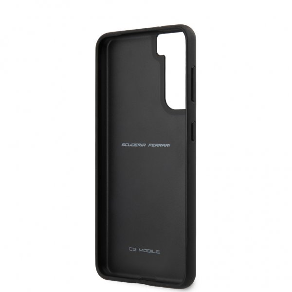 Ferrari Samsung Galaxy S21 Plus Etui Logo Perforert Svart