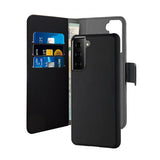 Puro Samsung Galaxy S21 Plus Etui Wallet Detachable 2 in 2 Svart