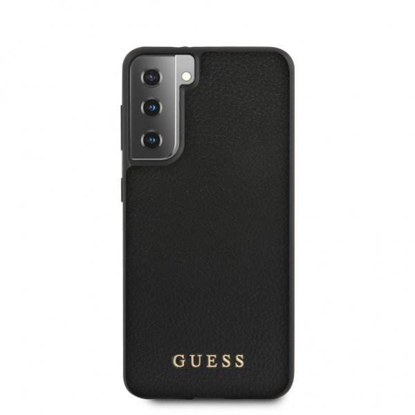 Guess Samsung Galaxy S21 Plus Deksel Skinntekstur Svart