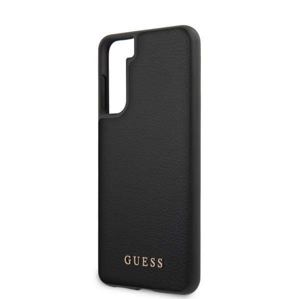 Guess Samsung Galaxy S21 Plus Deksel Skinntekstur Svart