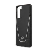 Mercedes Benz Samsung Galaxy S21 Plus Deksel Logo Perforert Dynamic Svart