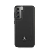 Mercedes Benz Samsung Galaxy S21 Plus Deksel Logo Perforert Svart