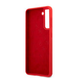 Guess Samsung Galaxy S21 Plus Deksel Metal Logo Rød