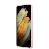 Guess Samsung Galaxy S21 Plus Deksel Metal Logo Rosa
