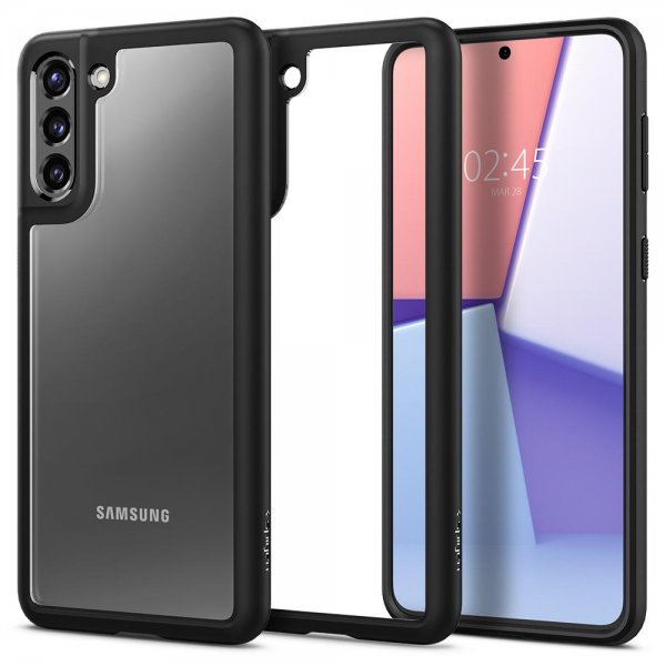 Spigen Samsung Galaxy S21 Plus Deksel Ultra Hybrid Matte Black