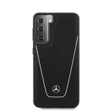 Mercedes Benz Samsung Galaxy S21 Deksel Logo Perforert Dynamic Svart