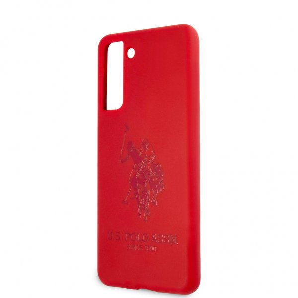U.S. Polo Samsung Galaxy S21 Deksel med Logo Rød