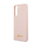 Guess Samsung Galaxy S21 Deksel Metal Logo Rosa