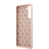 Guess Samsung Galaxy S21 Deksel Metal Logo Rosa