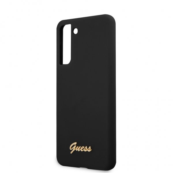 Guess Samsung Galaxy S21 Deksel Metal Logo Svart