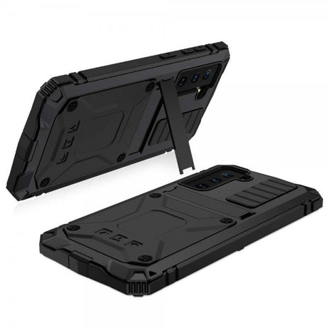R-JUST Samsung Galaxy S21 Deksel Metall Støtsikker Svart