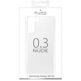 Puro Samsung Galaxy S21 Deksel Nude Gjennomsiktig Klar