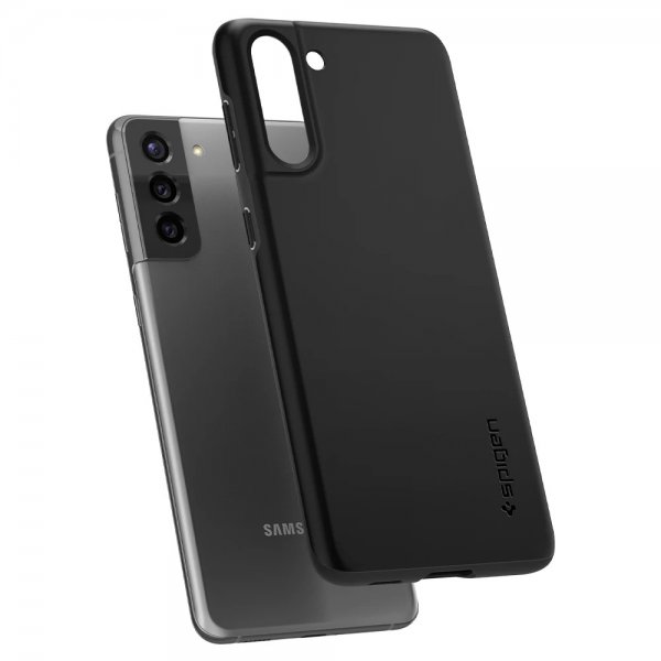 Spigen Samsung Galaxy S21 Deksel Thin Fit Svart
