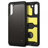 Spigen Samsung Galaxy S21 Deksel Tough Armor Gunmetal