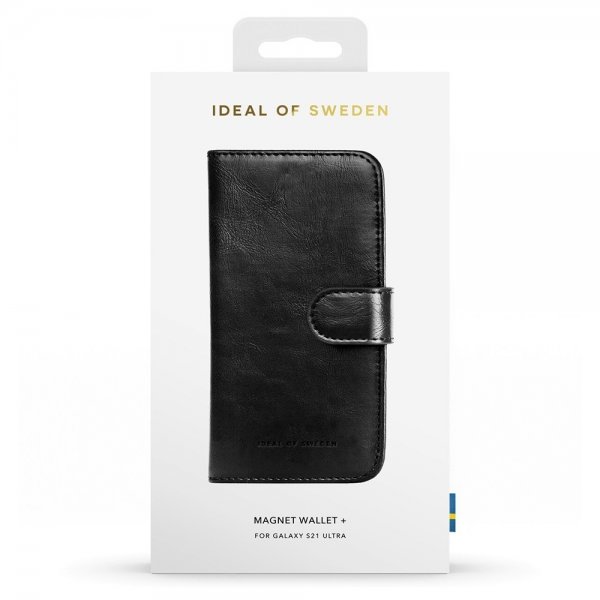 Ideal of Sweden Samsung Galaxy S21 Ultra Etui Magnet Wallet+ Svart