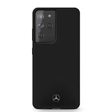 Mercedes Benz Samsung Galaxy S21 Ultra Deksel med Logo Svart