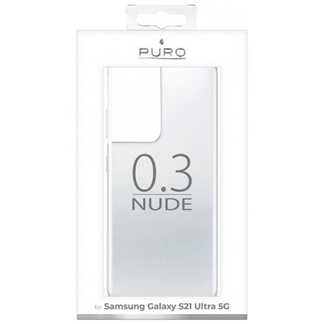 Puro Samsung Galaxy S21 Ultra Deksel Nude Gjennomsiktig Klar