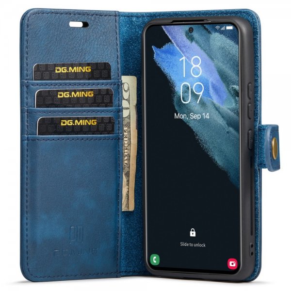 Dg.Ming Samsung Galaxy S22 Etui Avtagbart Deksel Blå