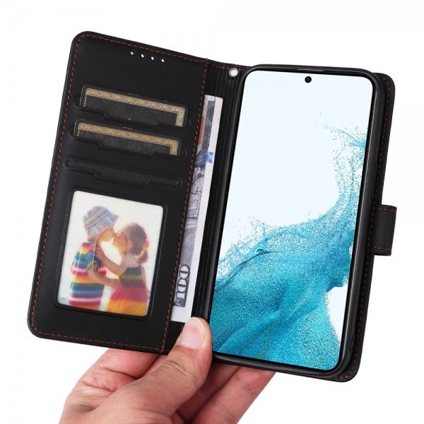 Betopnice Samsung Galaxy S22 Etui Avtagbart Deksel 005 Svart