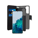 Puro Samsung Galaxy S22 Etui Wallet Detachable 2 in 1 Svart
