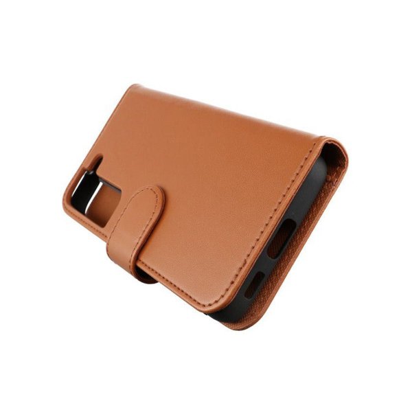 Rvelon Samsung Galaxy S22 Etui Detachable Wallet Case Brun