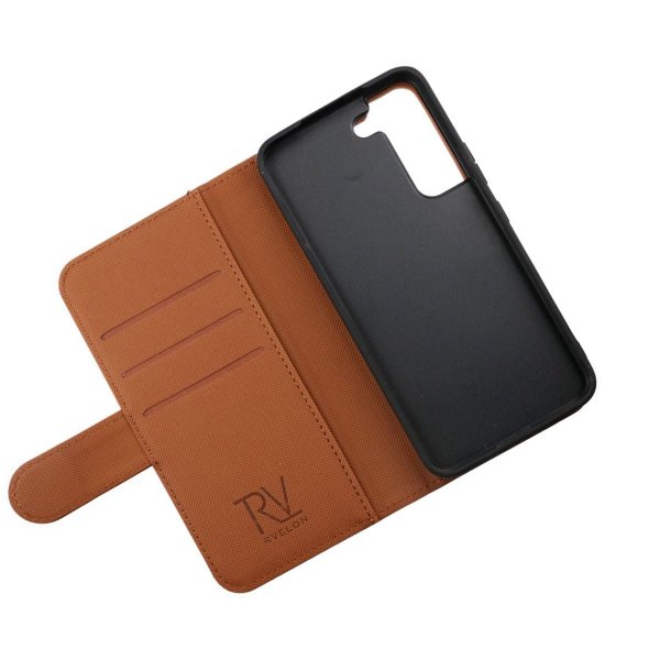 Rvelon Samsung Galaxy S22 Etui Detachable Wallet Case Brun
