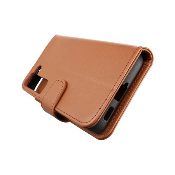 Rvelon Samsung Galaxy S22 Etui Utbrettbar Kortlomme Brun