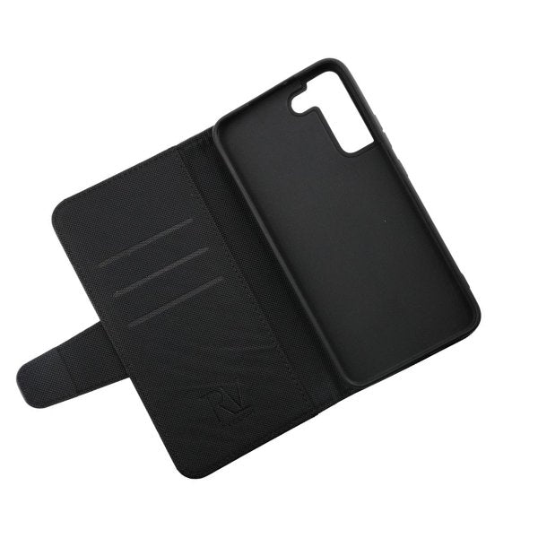 Rvelon Samsung Galaxy S22 Etui Utbrettbar Kortlomme Svart