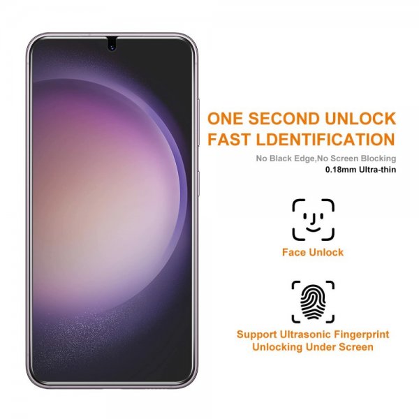 ENKAY Samsung Galaxy S22 Plus/Galaxy S23 Plus Skjermbeskytter Monteringsramme Easy Install