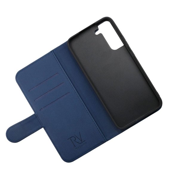 Rvelon Samsung Galaxy S22 Plus Etui Detachable Wallet Case Blå