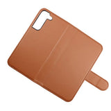 Rvelon Samsung Galaxy S22 Plus Etui Detachable Wallet Case Brun