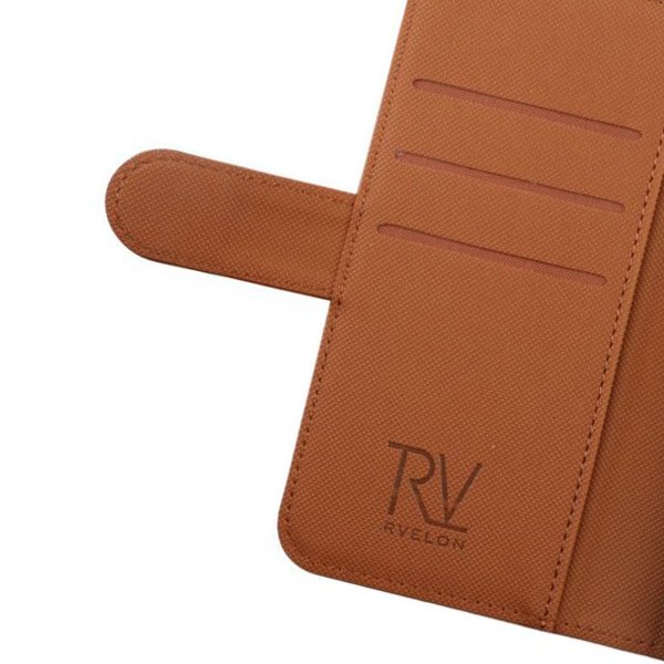 Rvelon Samsung Galaxy S22 Plus Etui Detachable Wallet Case Brun