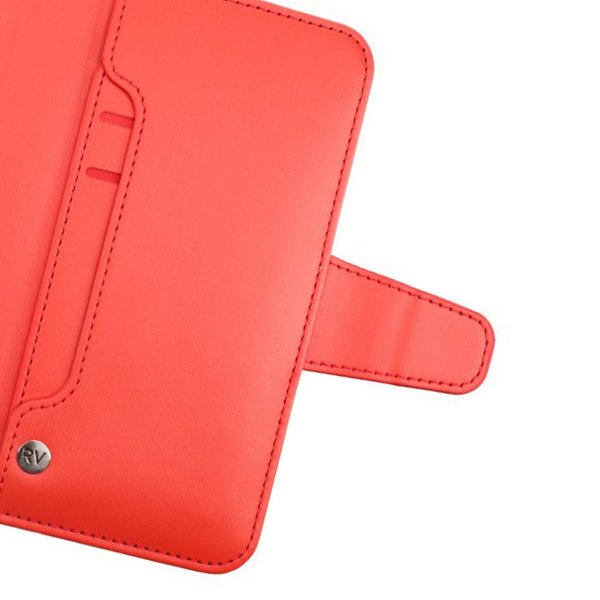 Rvelon Samsung Galaxy S22 Plus Etui Utbrettbar Kortlomme Rød