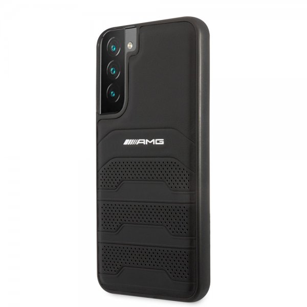AMG Samsung Galaxy S22 Plus Deksel Debossed Lines Svart
