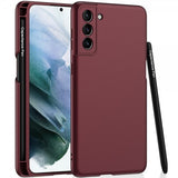 GKK Samsung Galaxy S22 Plus Deksel Stylus Vinrød