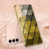 GKK Samsung Galaxy S22 Plus Deksel Motiv Gula Trekanter