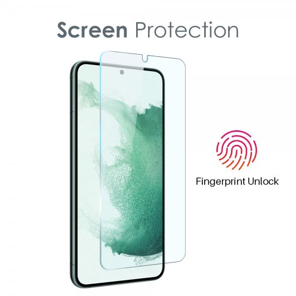 Northjo Samsung Galaxy S22 Deksel med Skjermbeskytter og Kamerabeskytter 3-i-1