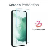 Northjo Samsung Galaxy S22 Deksel med Skjermbeskytter og Kamerabeskytter 3-i-1