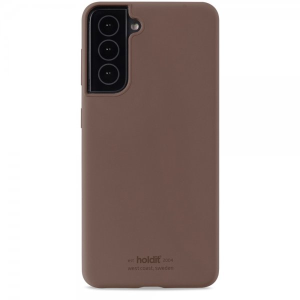 holdit Samsung Galaxy S22 Deksel Silikon Dark Brown