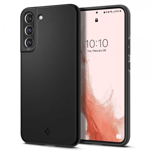 Spigen Samsung Galaxy S22 Deksel Thin Fit Svart