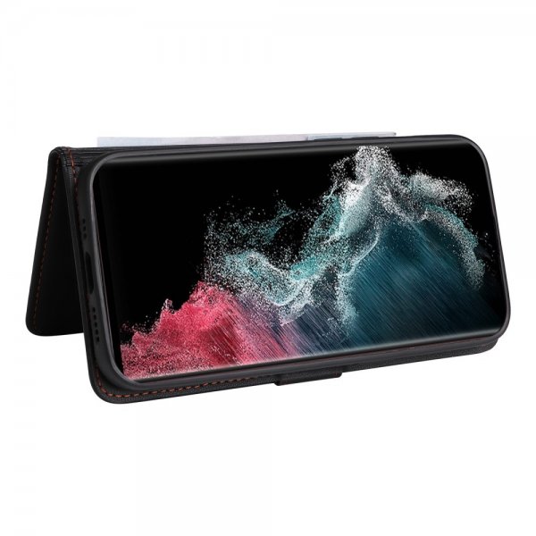 Betopnice Samsung Galaxy S22 Ultra Etui Avtagbart Deksel 005 Svart