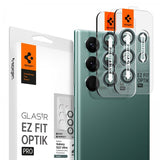 Spigen Samsung Galaxy S22 Ultra Kamerabeskytter GLAS.tR EZ Fit Optik Pro 2-pakning Grønn