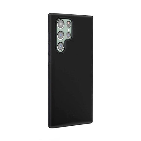 Rvelon Samsung Galaxy S22 Ultra Deksel Silikon Svart