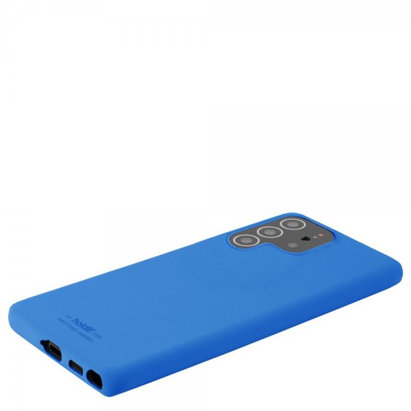 holdit Samsung Galaxy S22 Ultra Deksel Silikon Sky Blue