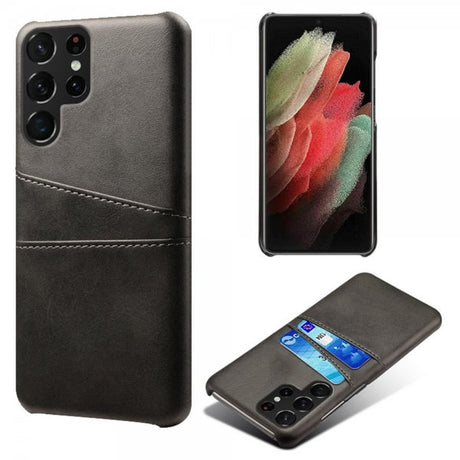 Samsung Galaxy S22 Ultra Deksel To Kortlommer Svart